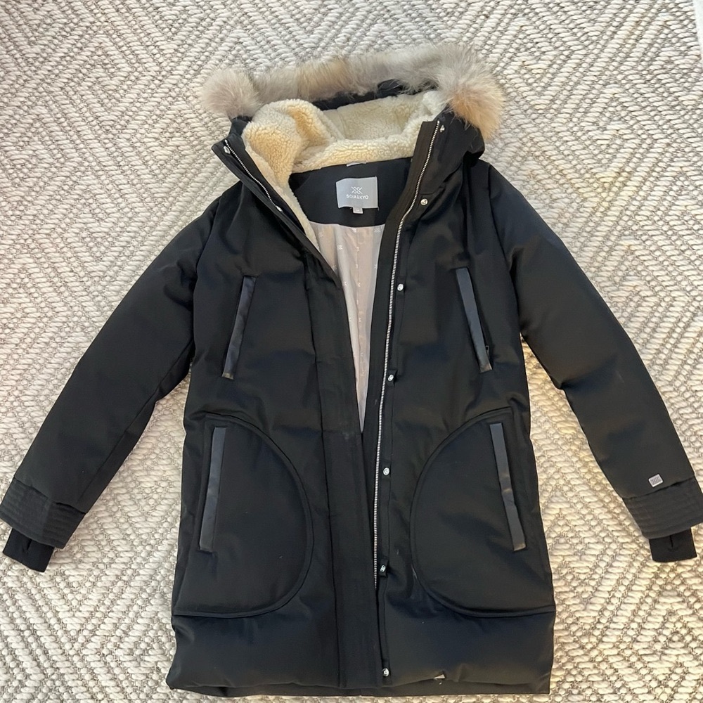SOIA & KAO Black SAUNDRA Coat - Size Small - Excellent condition!